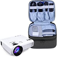 Luxja Bolsa para Mini Proyector- Maletin Proyector y Accesorios- Funda Proyector Portátil- Negro